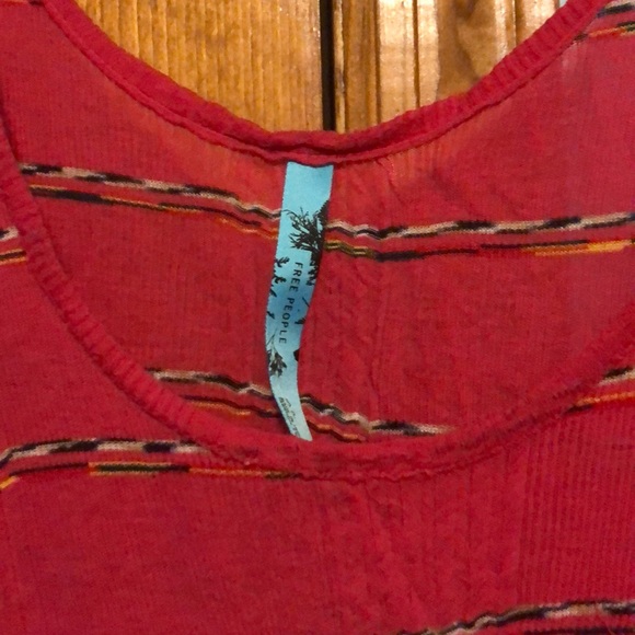 Free People Flowy Hot Pink High-Low Tank Top - Picture 2 of 6